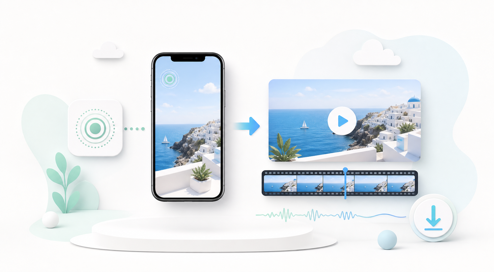 Live Photo to MP4 conversion illustration